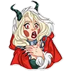 Эмодзи lady krampus