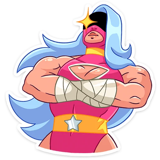 Стикер Леди Сила