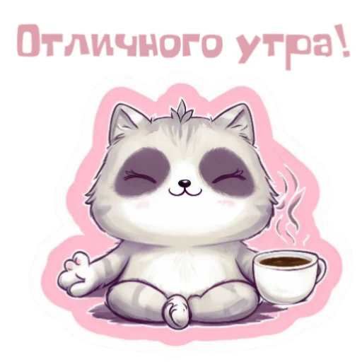 Стикер Доброе утро