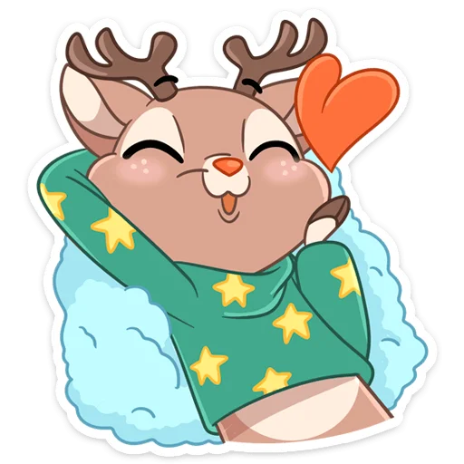 Стикер Новогодний Лифи