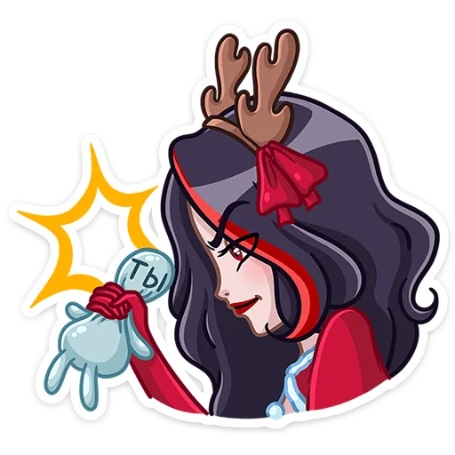 Стикер Новогодняя Лилит