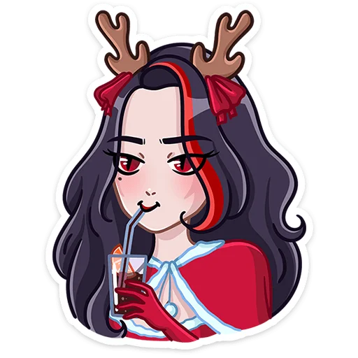 Стикер Новогодняя Лилит