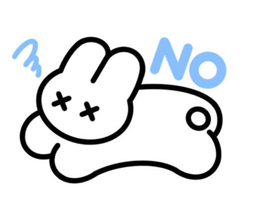 Стикер зайка