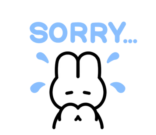 Стикер зайка