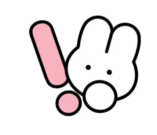 Стикер зайка