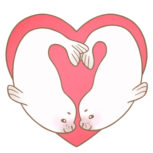 Стикер Little white seal