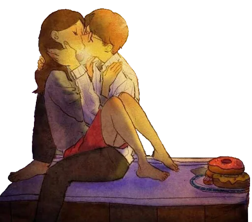 Стикер Любовь нежность