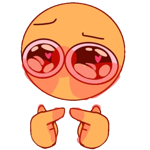 Стикер cool emoji