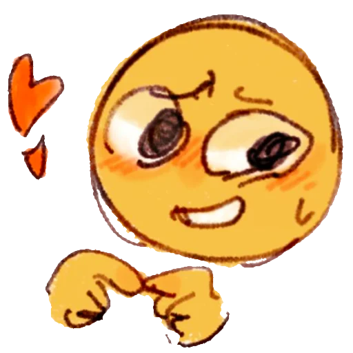 Стикер cool emoji