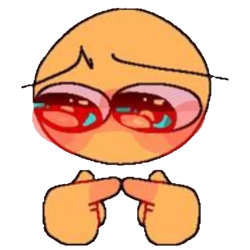 Стикер cool emoji