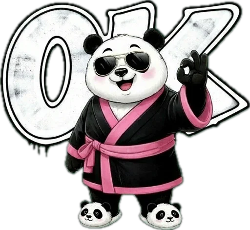 Стикер Lunky Panda