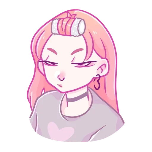 Стикер Малин без надписей