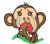 Стикер monkey