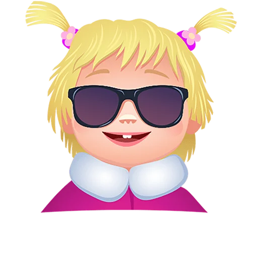 Стикер Маша Мишка и друзья Без Текста