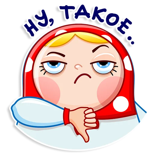 Стикер Матрёшка