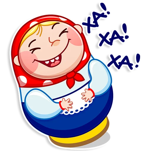 Стикер Матрёшка
