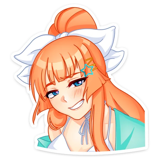 Стикер Мей на каникулах