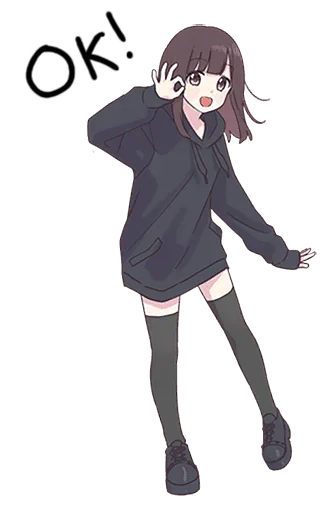 Стикер menhera chan big