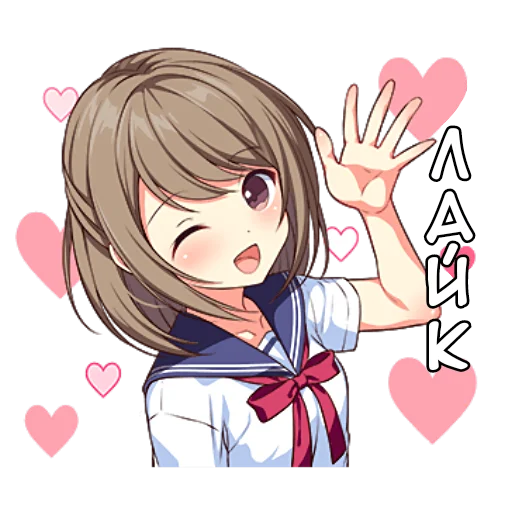 Стикер Менхера тян