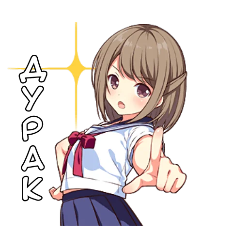 Стикер Менхера тян