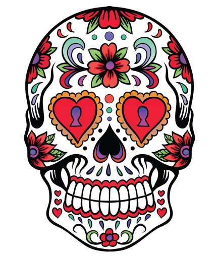 Стикер Mexican Skulls