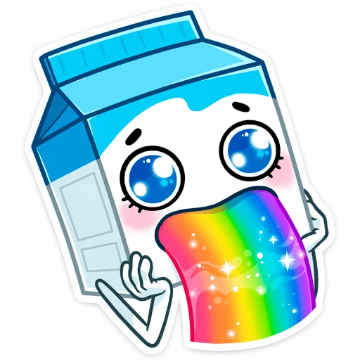 Стикер Молочко