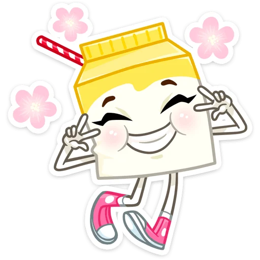 Стикер Молочко