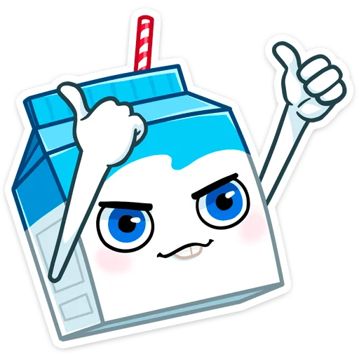 Стикер Молочко