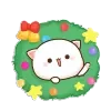 Эмодзи Xmas Mochi cats