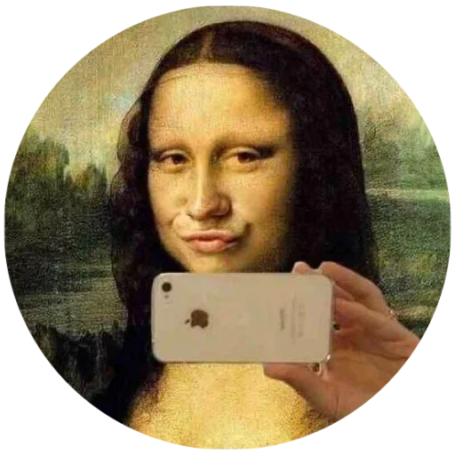 Стикер Мона Лиза