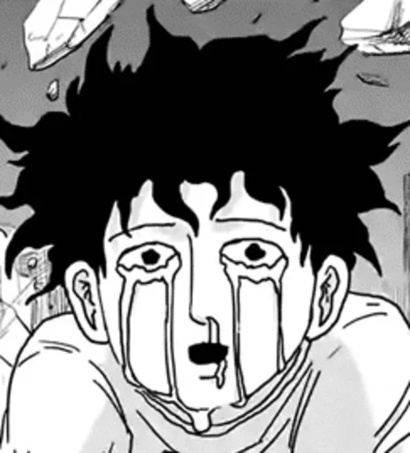 Стикер mob psycho 100 manga