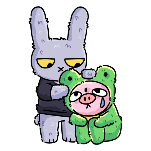 Стикер Мрак и Люля 2 Без Текста