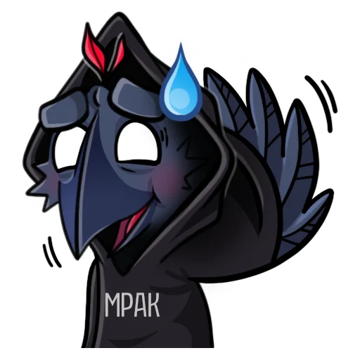 Стикер Мрачноворон