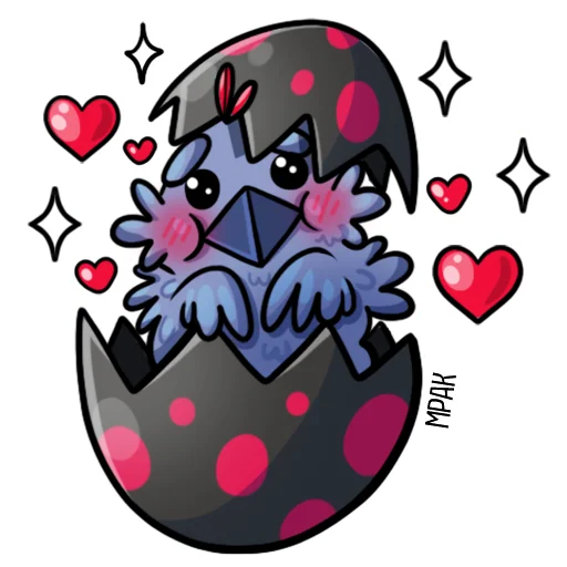 Стикер Мрачноворон