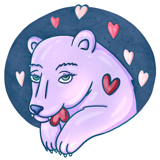 Стикер Mrs. Purple