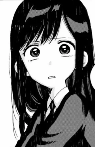 Стикер ЧБ тянки