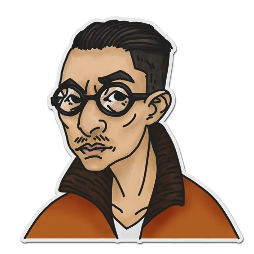 Стикер muzyka dyskotekowa