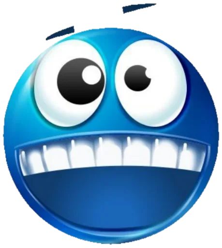 Стикер Blue faces