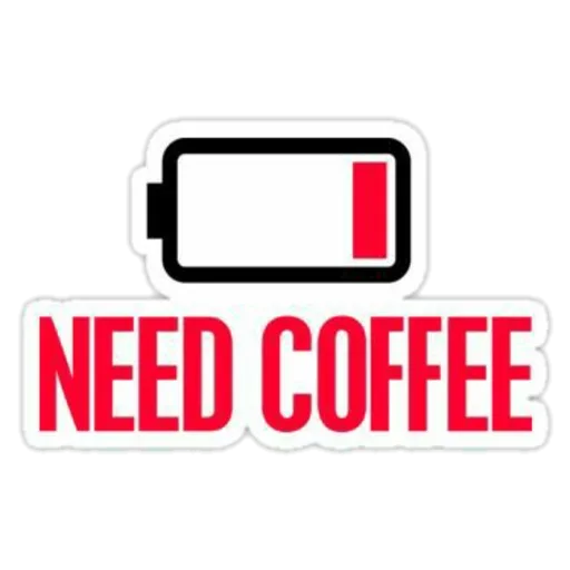 Стикер Need Coffee