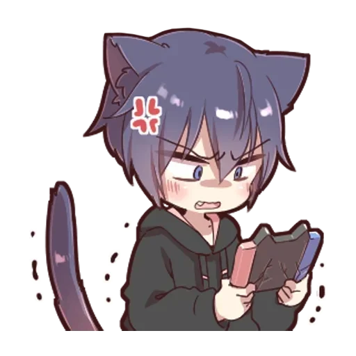 Стикер Неко кун