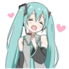 Стикер HATSUNE MIKU