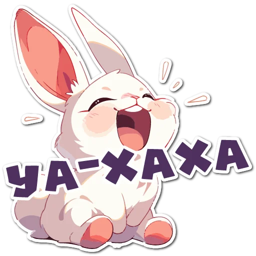 Стикер Нейро Зайки