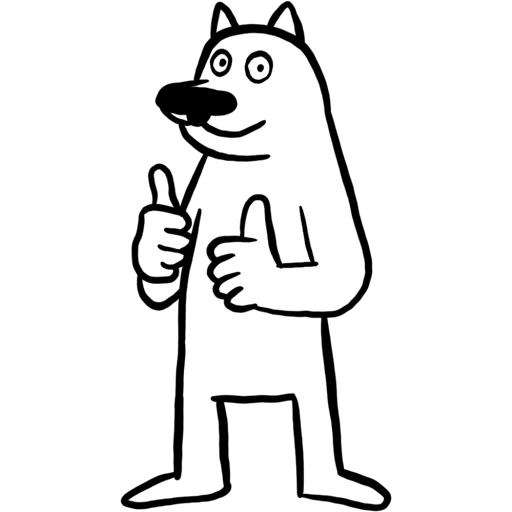 Стикер White Dog