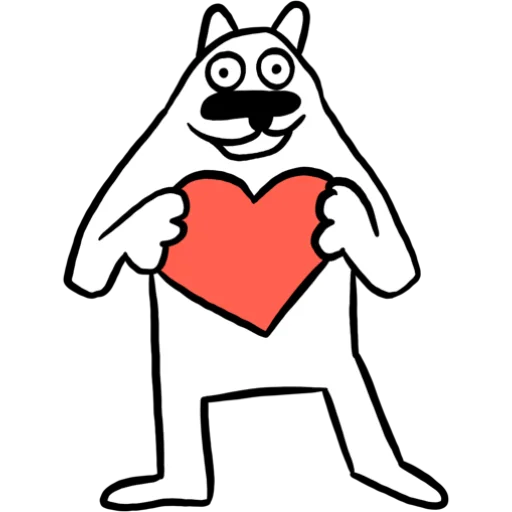 Стикер White Dog