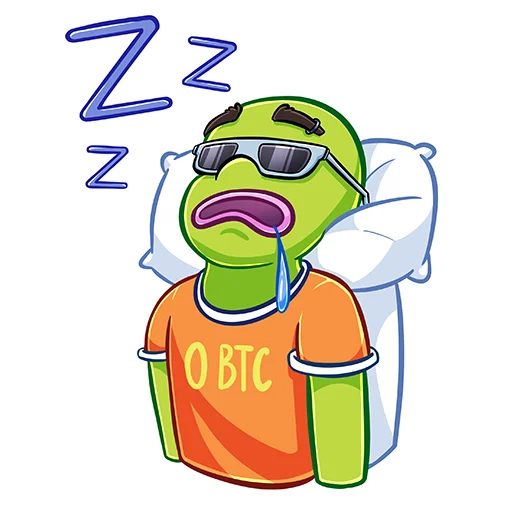Стикер Pepe BTC