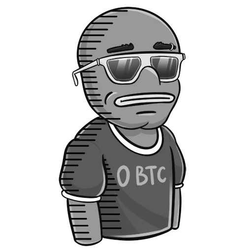 Стикер Pepe BTC