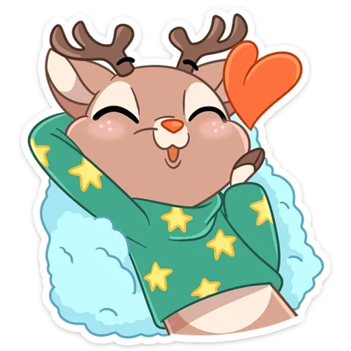 Стикер Новогодний Лифи