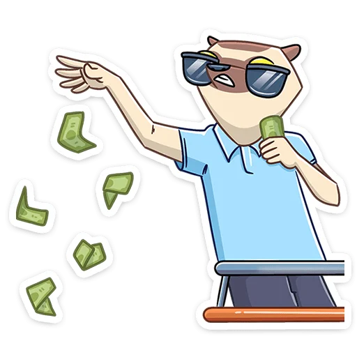 Стикер Офисный Сифака