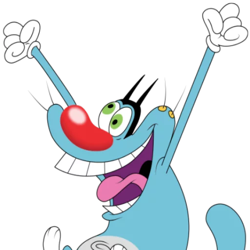 Стикер oggy & cockroaches