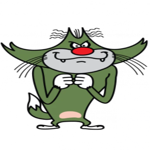 Стикер oggy & cockroaches